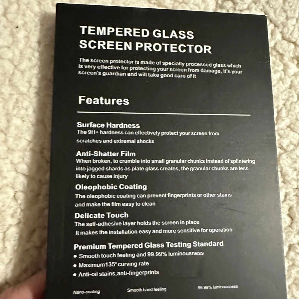 NEW Set of 2 IPhone 12 Mini Screen Protectors. MUST BE BUNDLED
